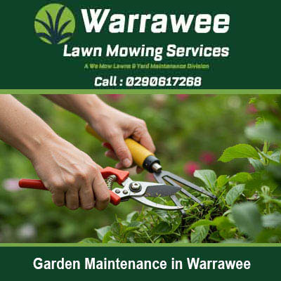 Worker using pruning shears to trim plant stems Warrawee